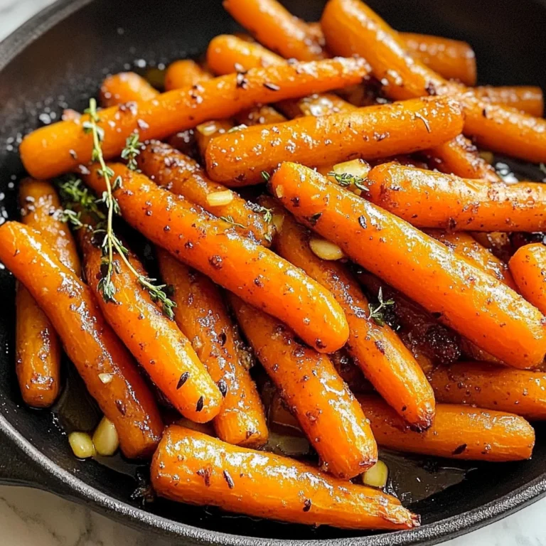 Brown Butter Garlic Honey Roasted Carrots