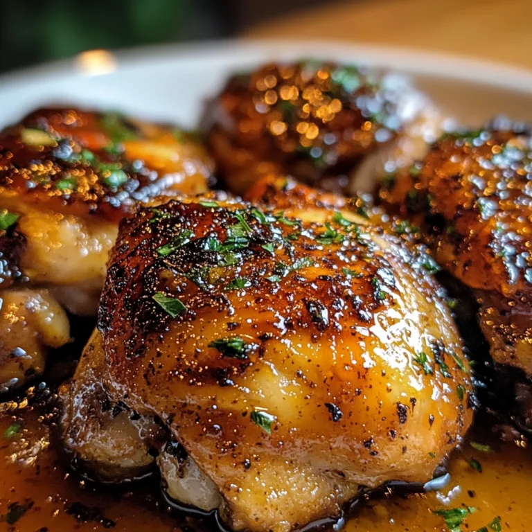 Brown Sugar Dijon Chicken Thighs