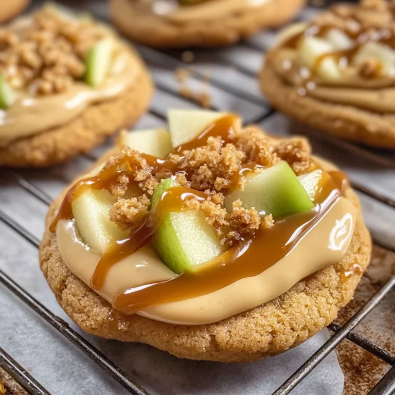 Caramel apple cookies- Crumbl copycat