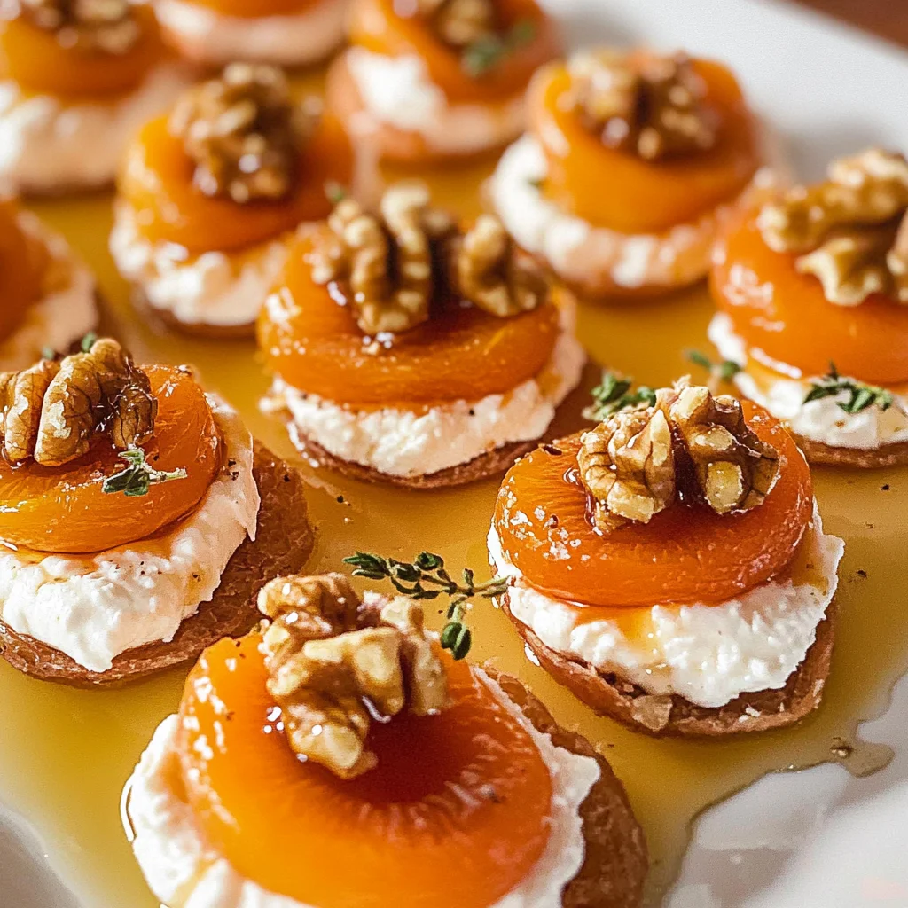 Elegant Apricot and Goat Cheese Appetizers