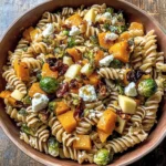 Fall Pasta Salad with Butternut Squash and Brussels