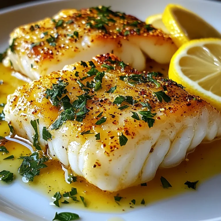 Lemon Butter Baked Cod