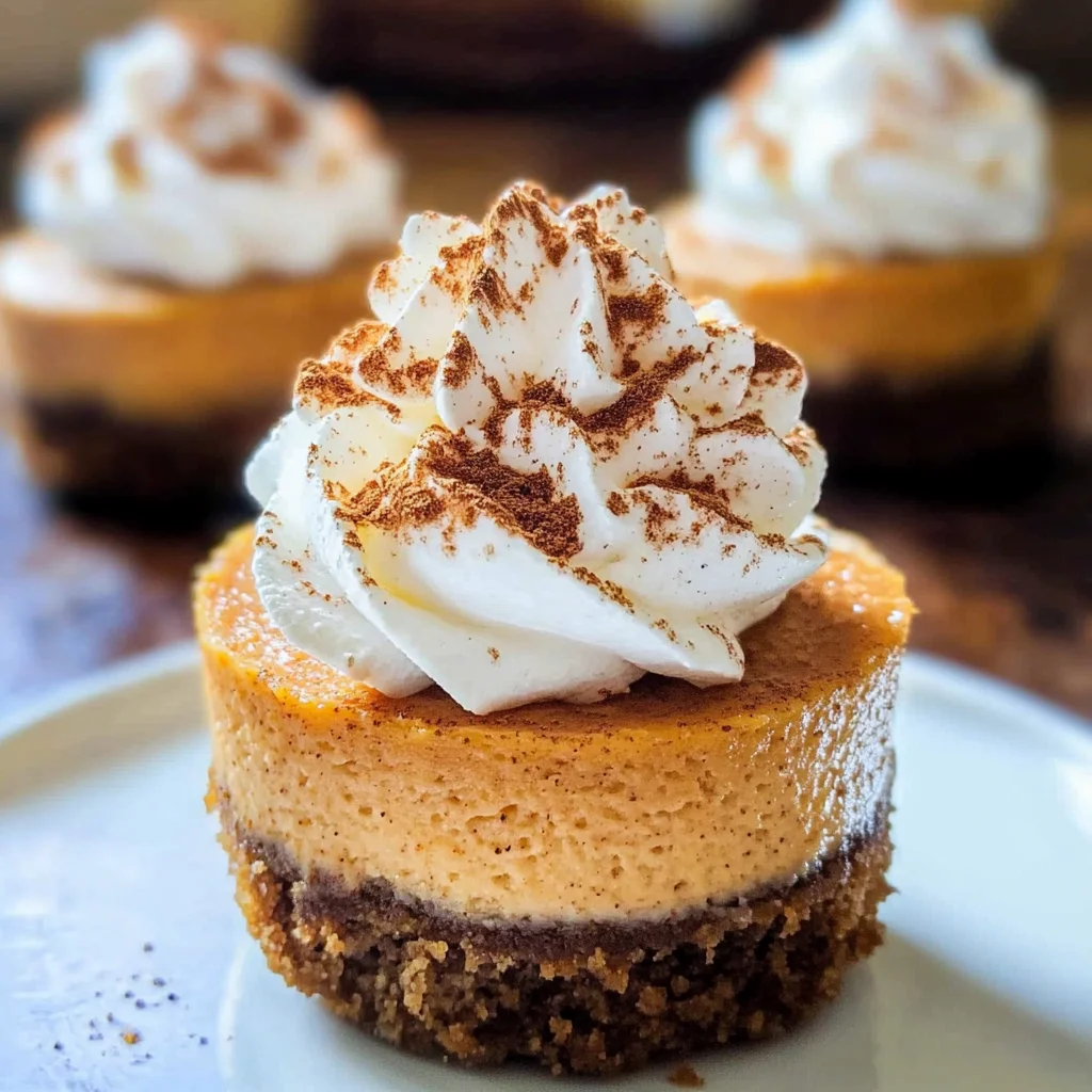 Mini Pumpkin Cheesecakes