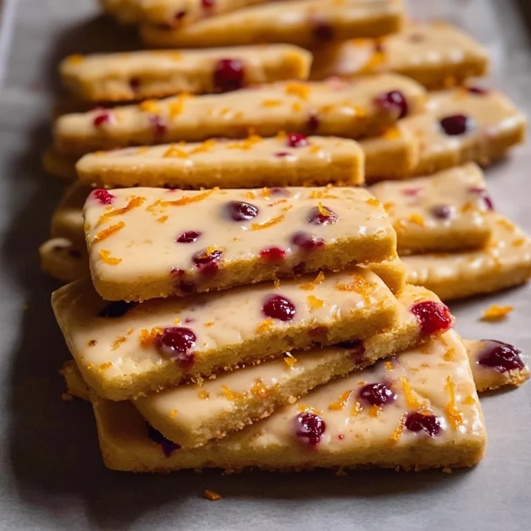 Orange Cranberry Shortbread Cookies