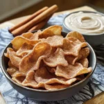 Pie Crust Chips with Cinnamon Dip