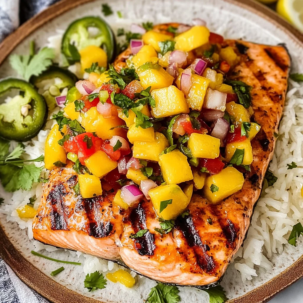 Salmon with Mango Salsa