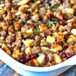 Sausage, Apple, and Cranberry Stuffing