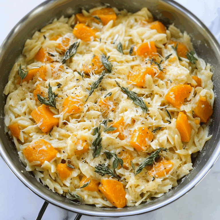 Cheesy Butternut Squash Orzo