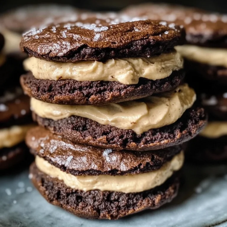 Brownie Cookie Sandwiches with Cookie Dough Buttercream