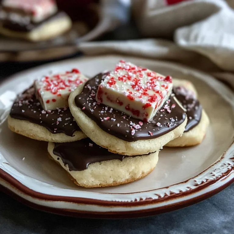Chocolate Peppermint Bark Sugar Cookies