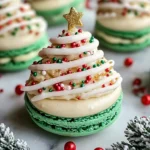 Christmas Tree Cake Macarons