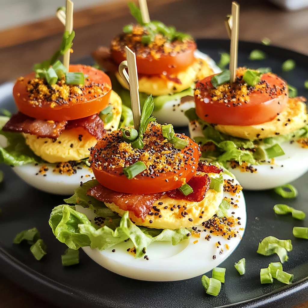 Devilled BLT Egg Sliders