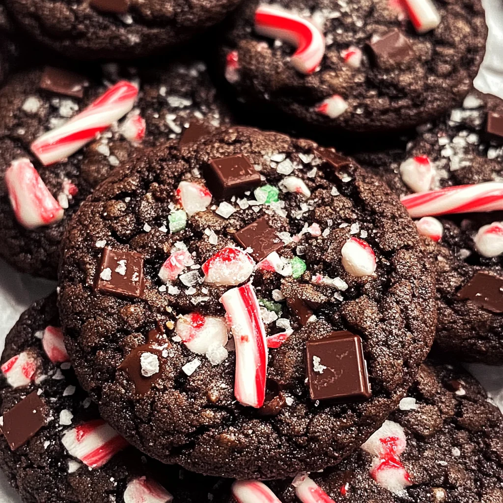 Double Chocolate Peppermint Cookies