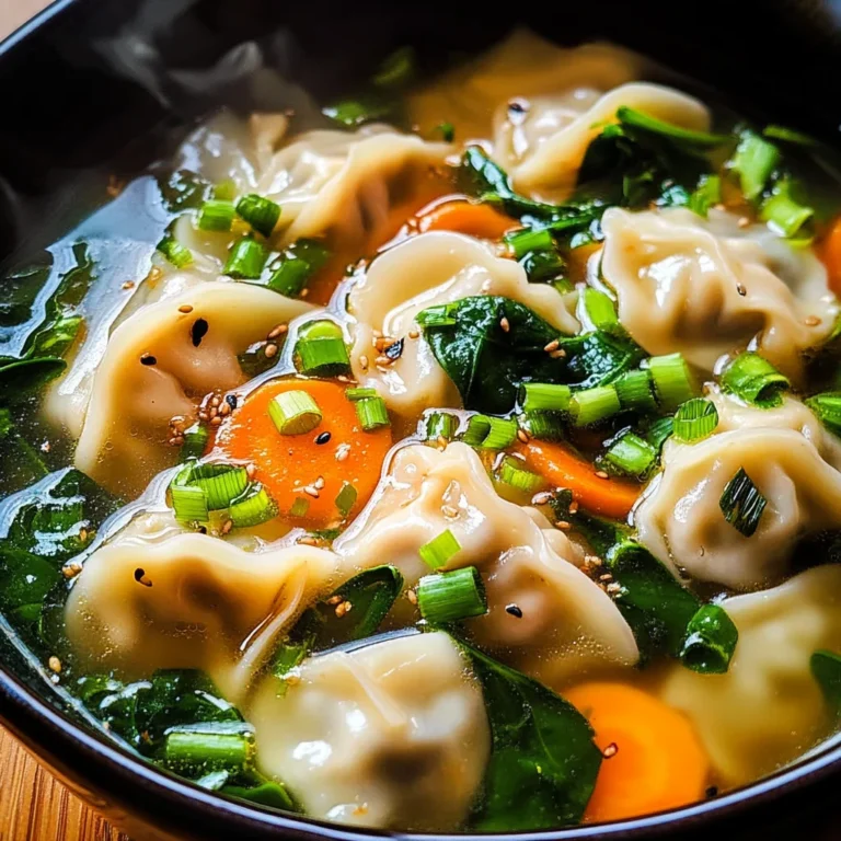 Easy Dumpling Soup (Potsticker Soup)