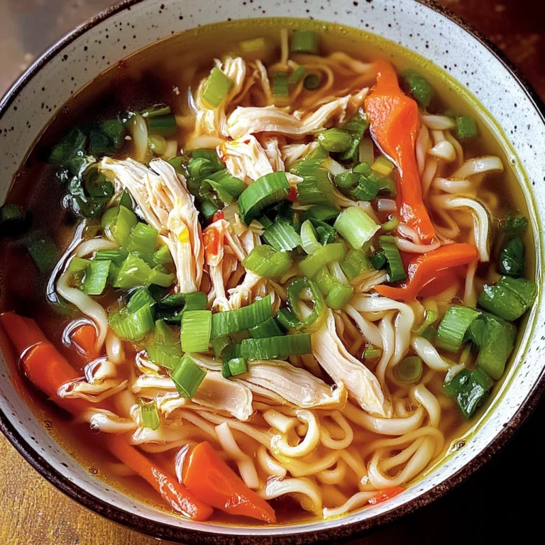 Ginger Garlic Chicken Noodle Soup