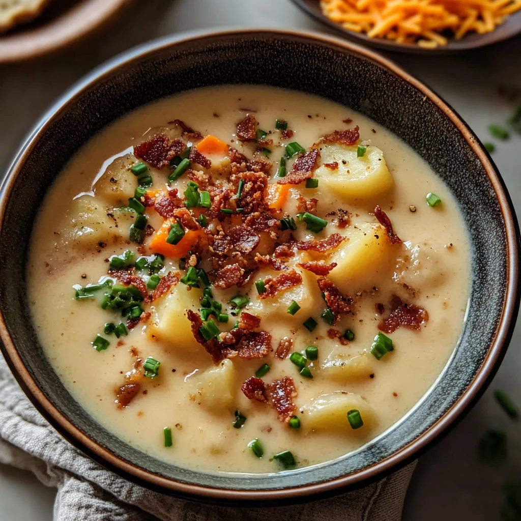 Healthy Dairy-Free Baked Potato Soup