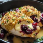 Impressive Cranberry Brie Stuffed Chicken
