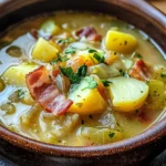 Irish Bacon, Cabbage, and Potato Soup
