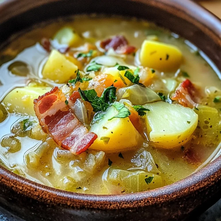 Irish Bacon, Cabbage, and Potato Soup