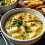 Roasted Garlic Potato Soup