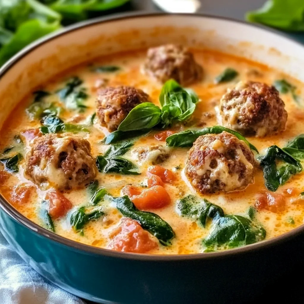 Savor the Comfort: Creamy Italian Meatball Soup to Warm Your Soul