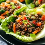 Asian Style Ground Beef Lettuce Wraps