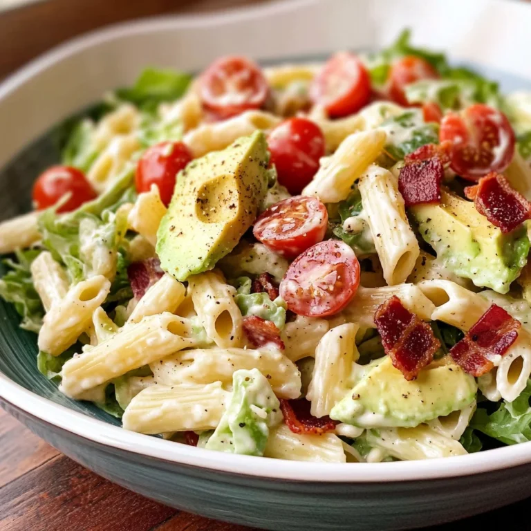 Avocado BLT Pasta Salad