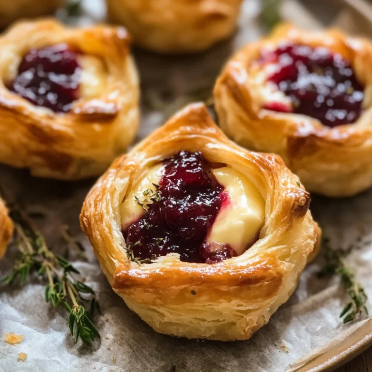 Baked Cranberry Brie Bites