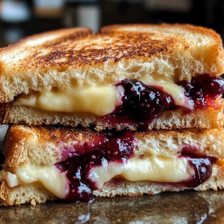 Brie & Blackberry Jam Grilled Cheese – 5-Minute Comfort
