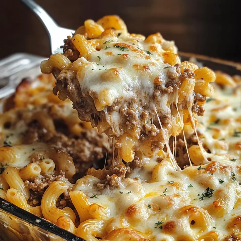 Cheesy Hamburger Casserole Bake