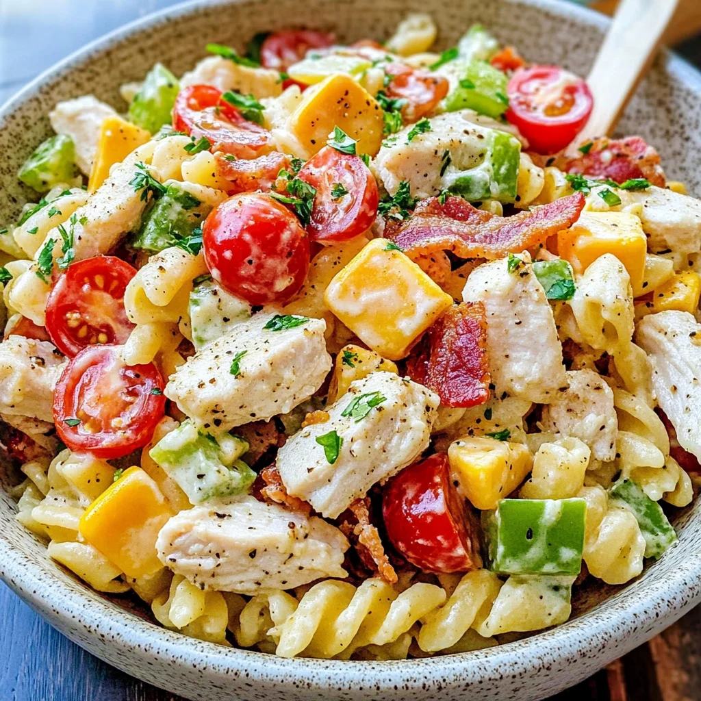 Chicken Club Pasta Salad