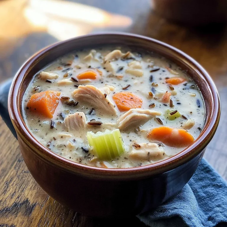 Creamy Chicken Wild Rice Soup (Slow Cooker)