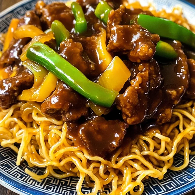 Crispy Cantonese Beef Chow Mein