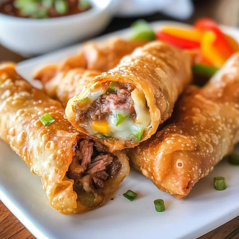 Crunchy Philly Cheesesteak Egg Rolls