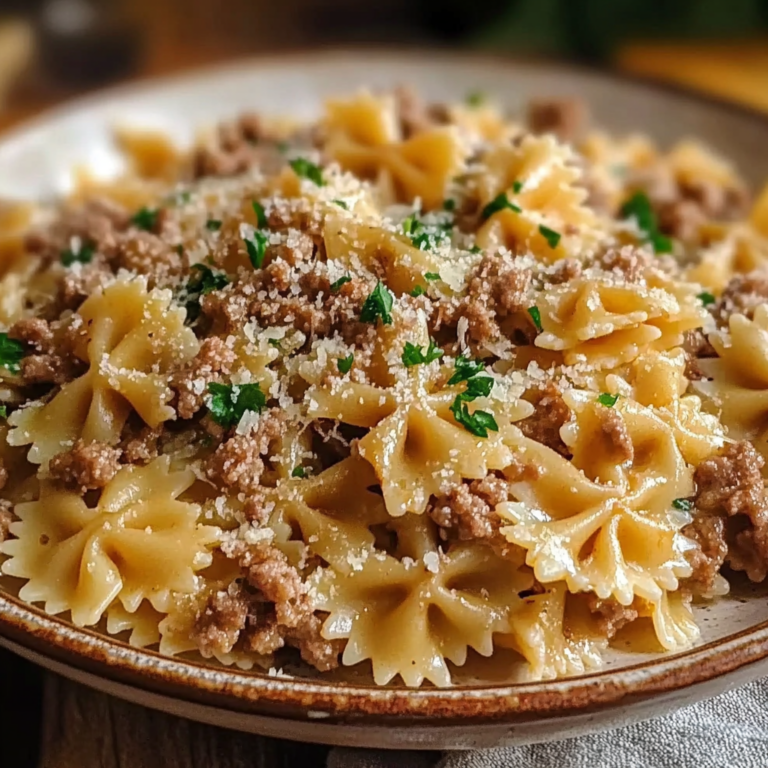 Garlic Butter Bowtie Pasta with Beef: A Comfort Food Classic You’ll Crave Again and Again