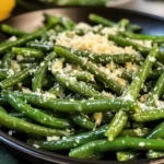 Garlic Green Beans with Parmesan