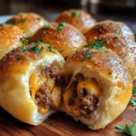 Garlic Parmesan Cheeseburger Bombs