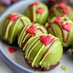 Grinch Oreo Balls with Red Velvet Oreos