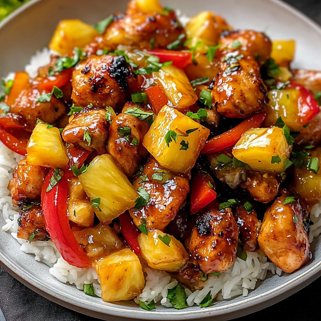 Hawaiian Chicken Sheet Pan