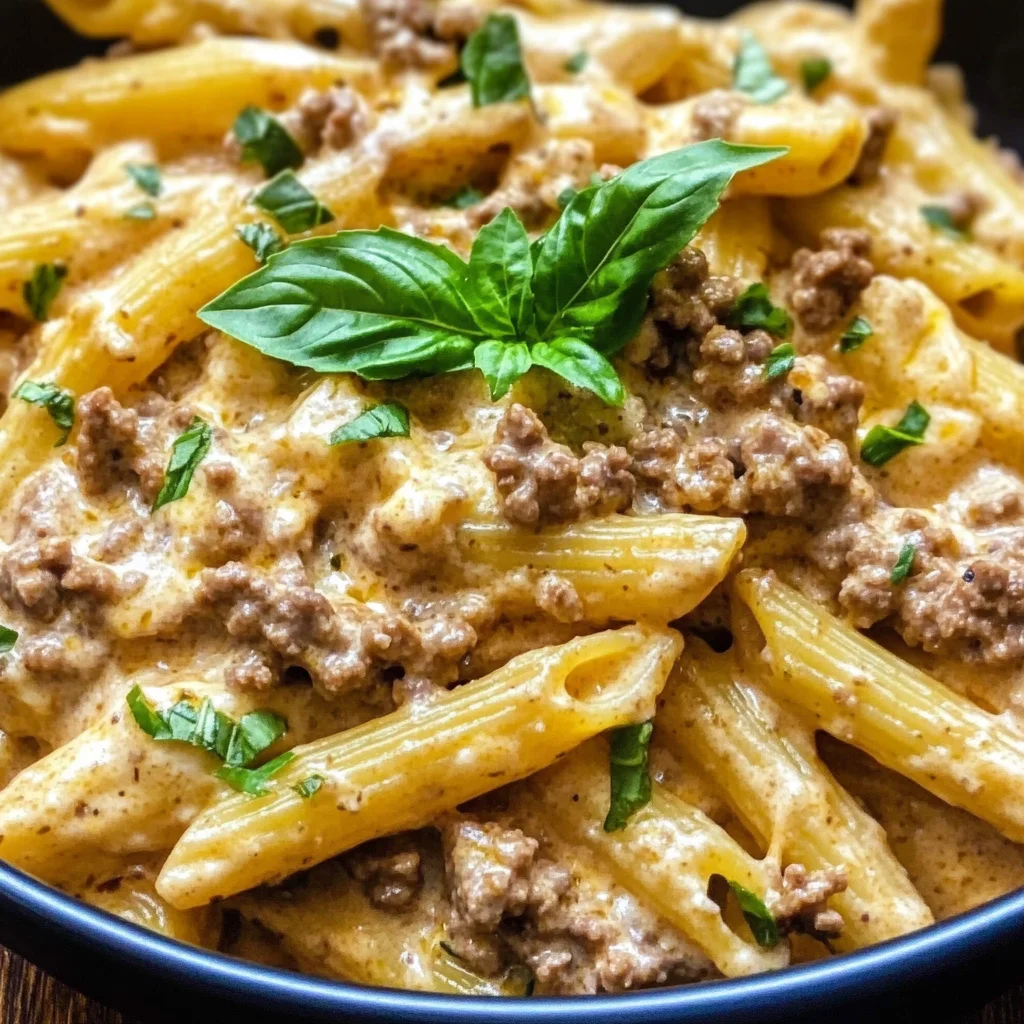 High Protein Creamy Beef Pasta Recipe for Quick Weeknight Dinners