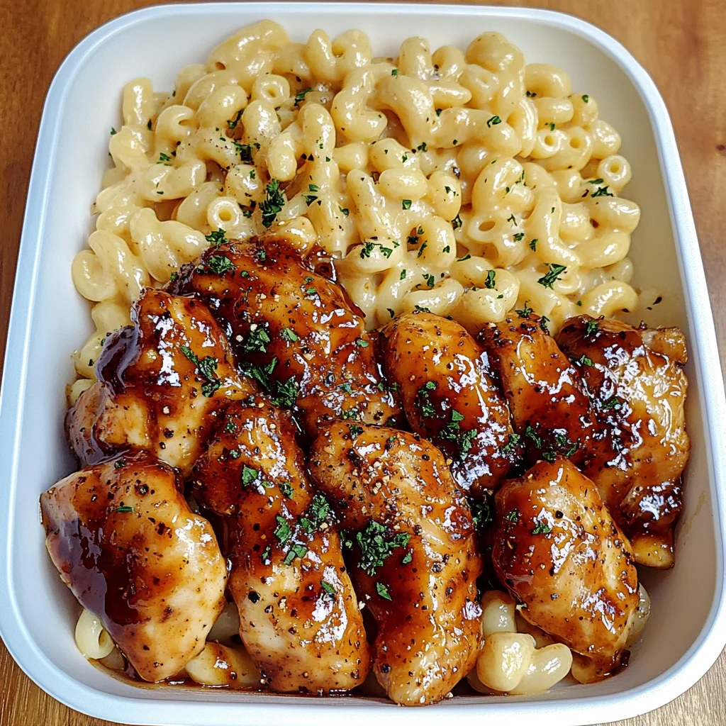 Honey Pepper Chicken Mac and Cheese