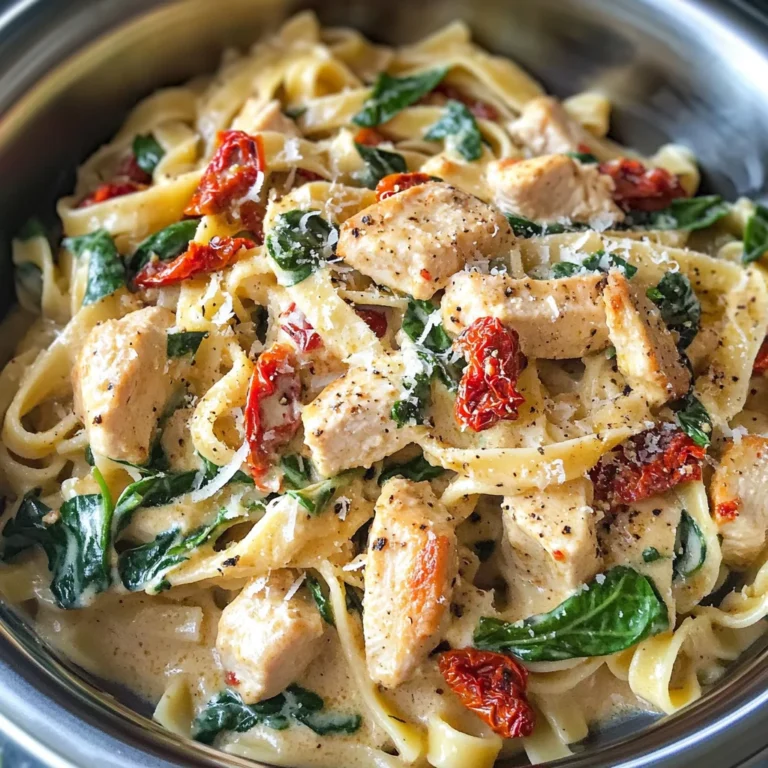 Instant Pot Creamy Tuscan Chicken Pasta
