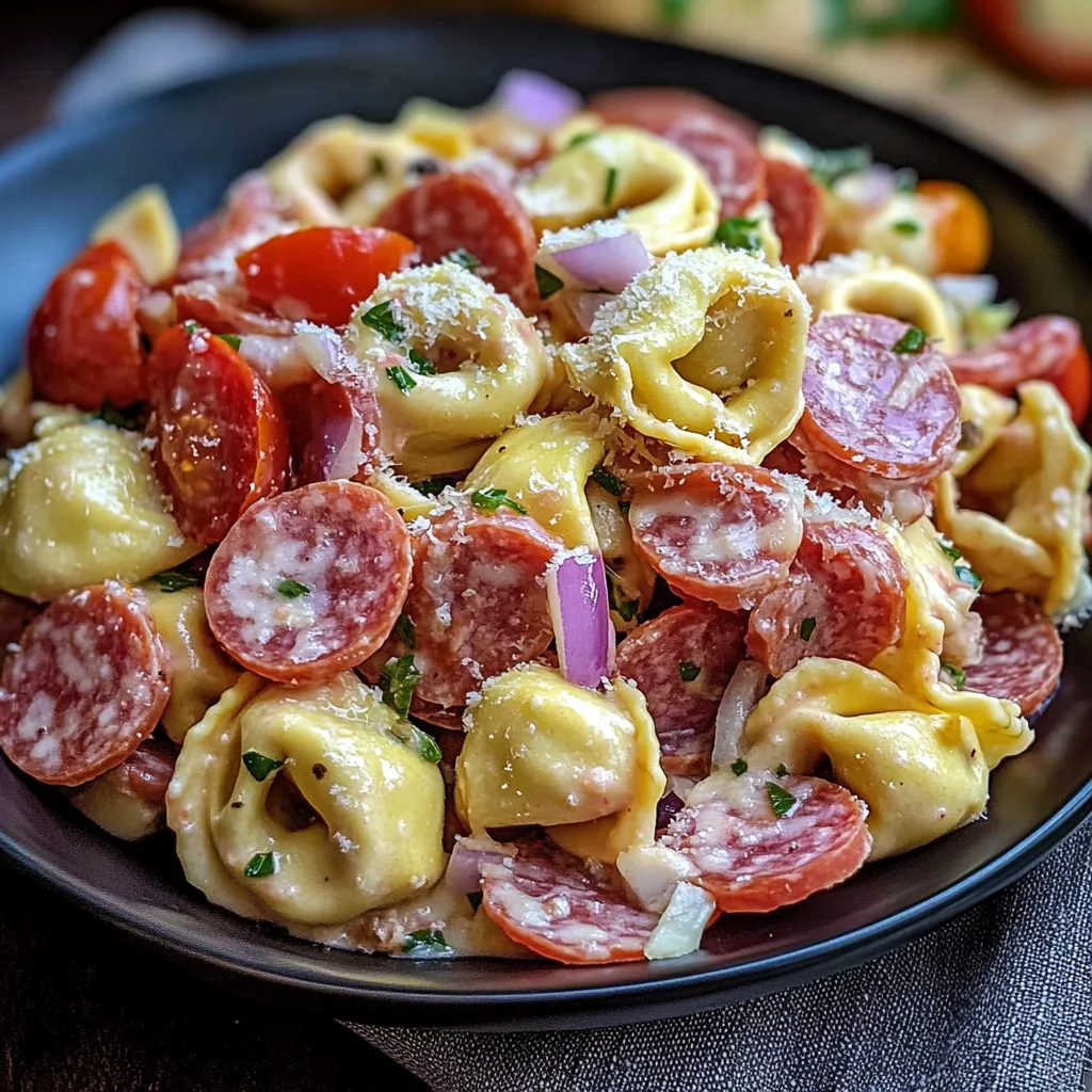 Italian Grinder Tortellini Salad