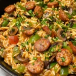 One-Pan Orzo and Chicken Sausage Recipe