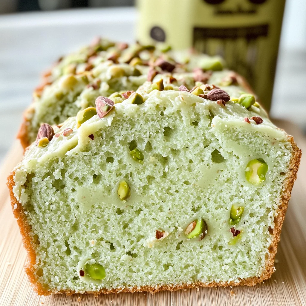 Pistachio Pudding Bread