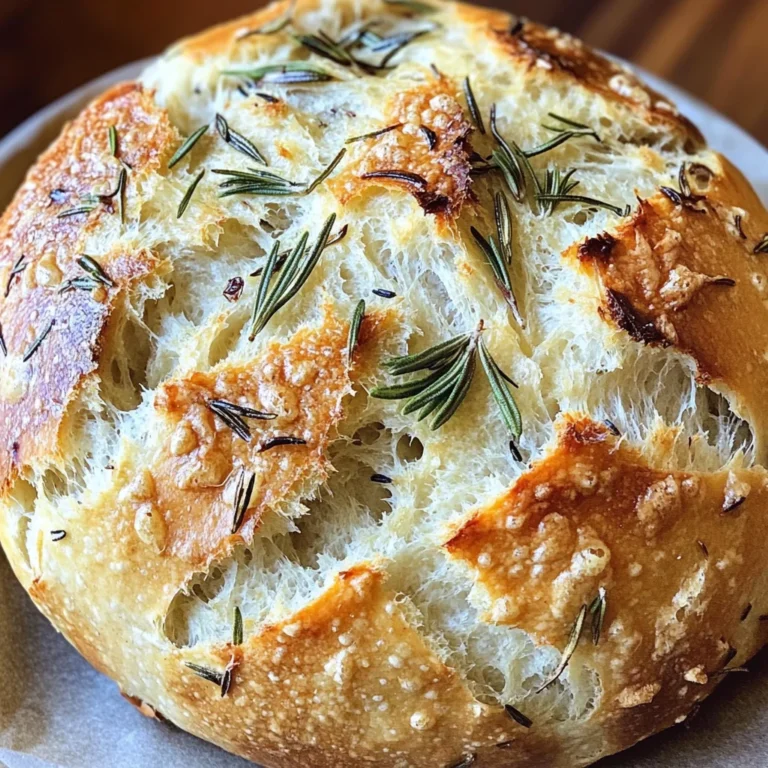 Rosemary and Roasted Garlic Artisan Bread