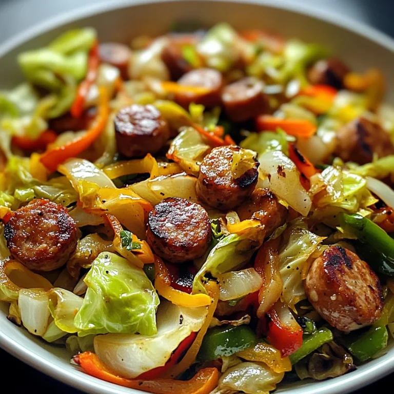 Sausage And Cabbage Stir Fry