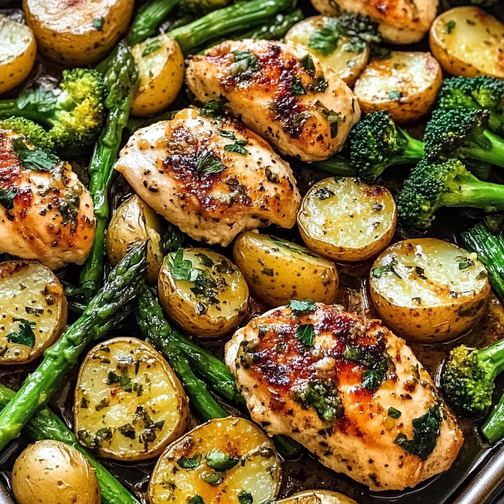 Sheet Pan Garlic Butter Chicken and Veggies