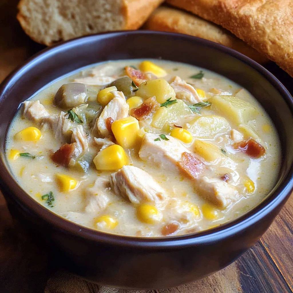 Slow Cooker Chicken Corn Chowder