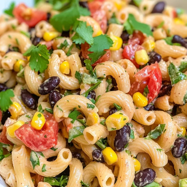 Southwest Pasta Salad with Chipotle Dressing (Vegan!)